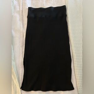 Black Tight Midi Aerie Skirt
